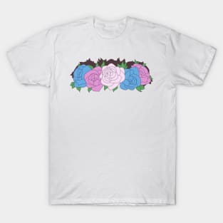 Transgender Pride Flower Crown T-Shirt